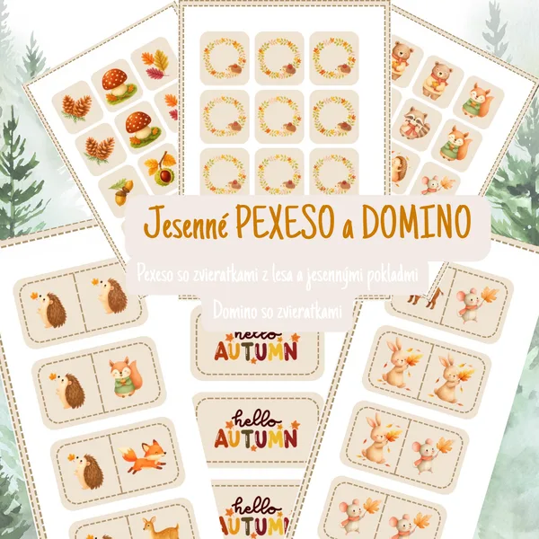 Jesenné hry - PEXESO a DOMINO 
