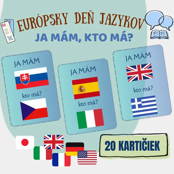 🌍 EURÓPSKY DEŇ JAZYKOV – JA MÁM, KTO MÁ - VLAJKY SVETA🌍