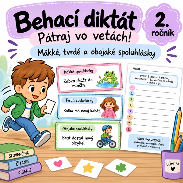 Behací diktát - spoluhlásky