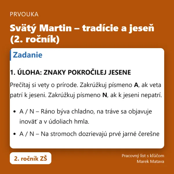 🍂 Svätý Martin – tradície a jeseň (2. ročník)