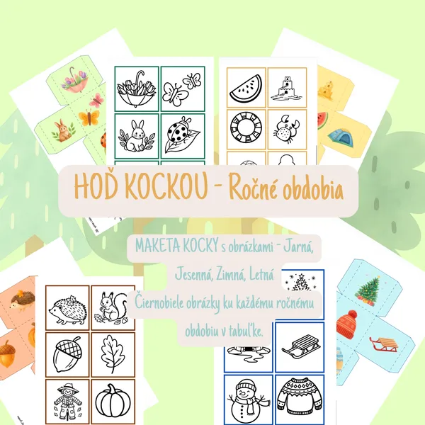 Hoď KOCKOU - Ročné obdobia
