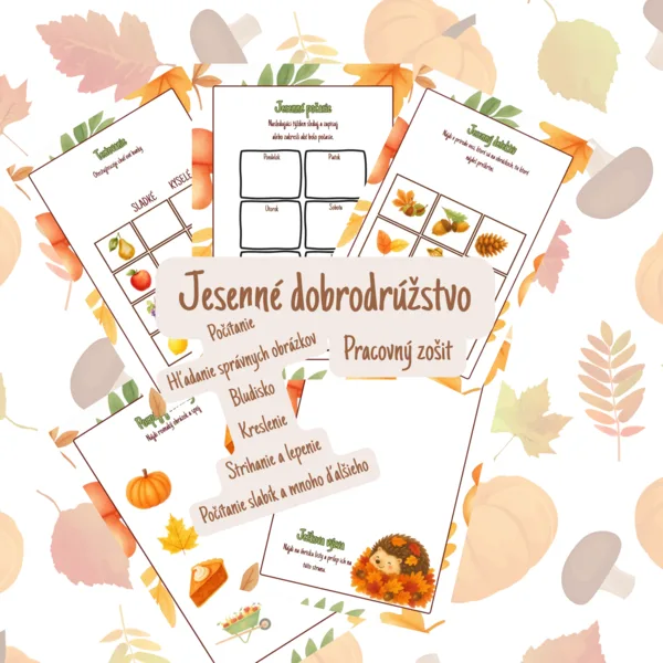 Jesenné dobrodrúžstvo - pracovný zošit
