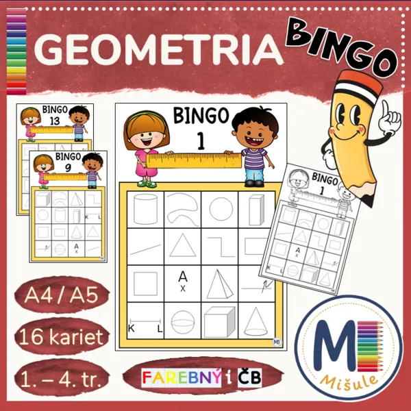 GEOMETRIA - BINGO – základné pojmy