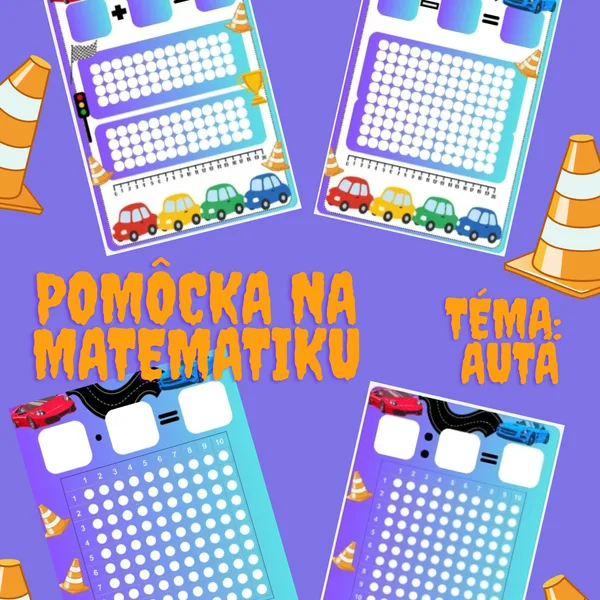 Pomôcka na matematiku Autá