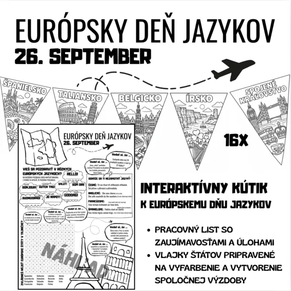 Európsky deň jazykov - Interaktívny kútik