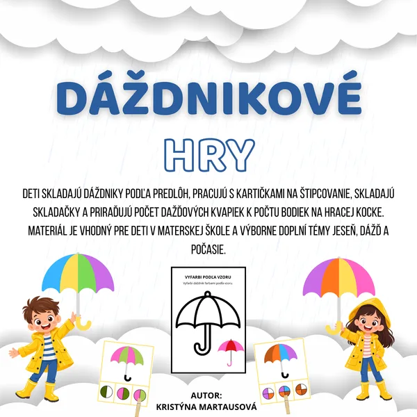 Dáždnikové hry - Súbor aktivít 🌧️ ☔