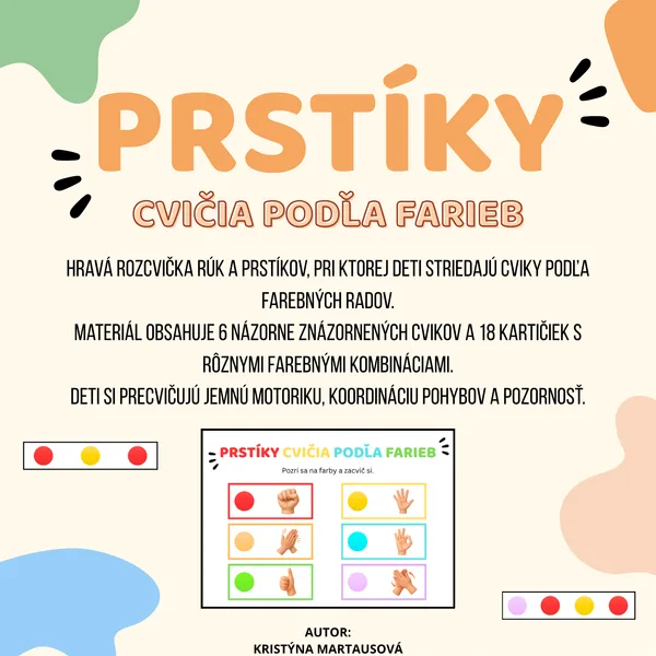Prstíky cvičia podľa farieb - Hravá rozcvička rúk 🖐️