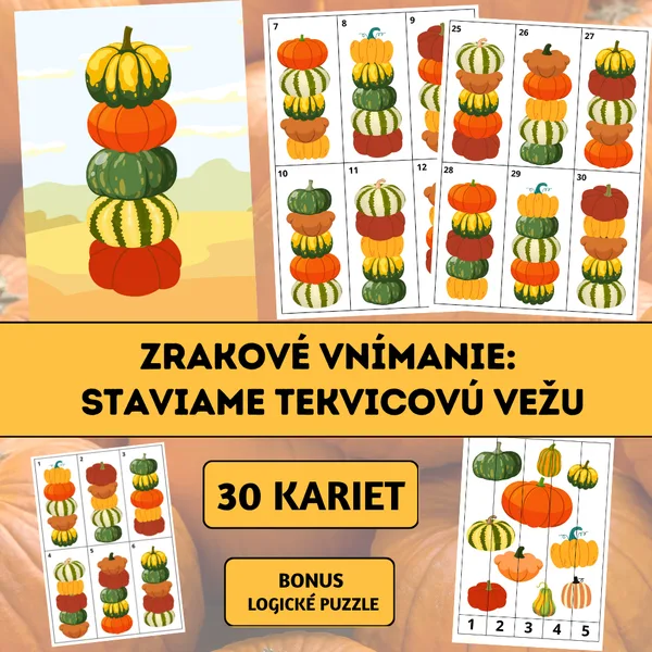 Zrakové vnímanie: Staviame tekvicovú vežu