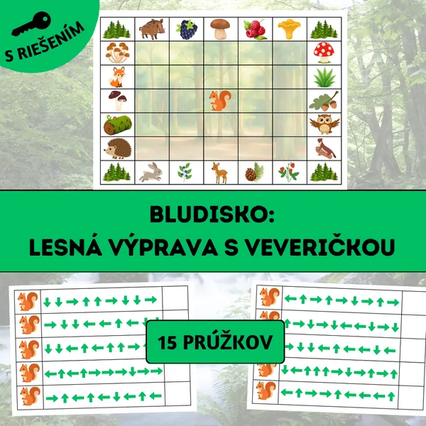 Bludisko: Lesná výprava s veveričkou