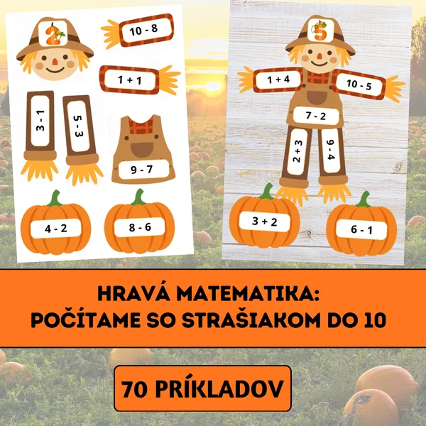 Hravá matematika: Počítame so strašiakom do 10