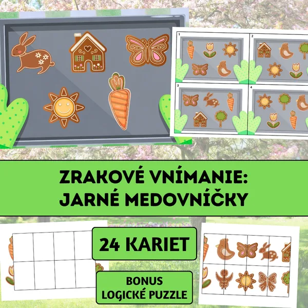 Zrakové vnímanie: Jarné medovníčky