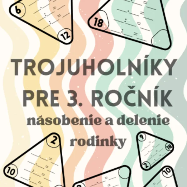 🔻Trojuholníky - násobenie a delenie 2 (+šablóna)