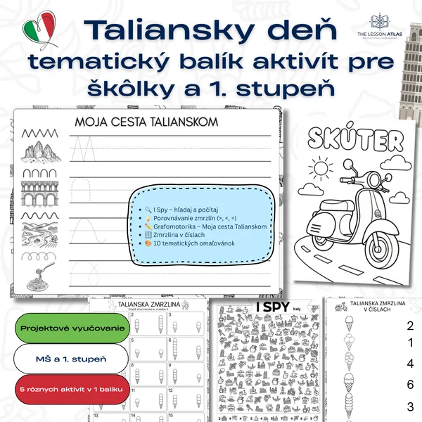 Taliansky deň – tematický balík aktivít