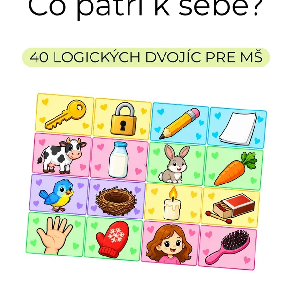 Čo patrí k sebe? 40 logických dvojíc