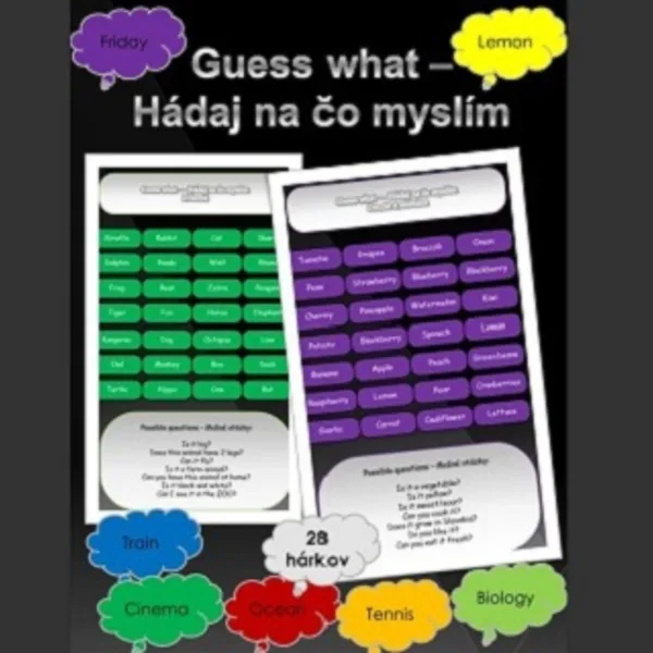 Tvorenie otázok - Hádaj na čo myslím