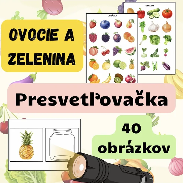OVOCIE A ZELENINA - Presvetľovačka