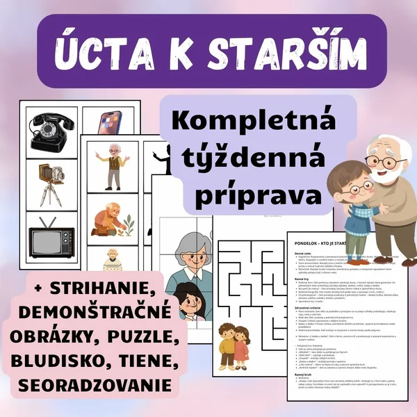 Mesiac úcty k starším - týždenný plán