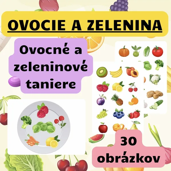 Ovocie a zelenina - ovocné a zeleninové taniere