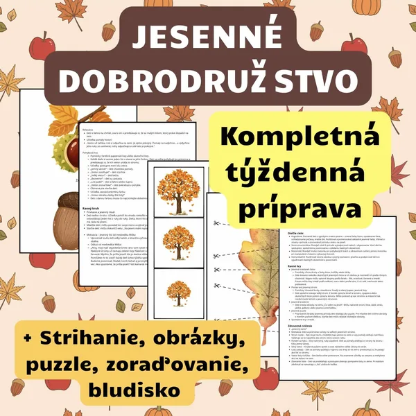 JESEŇ - týždenný plán