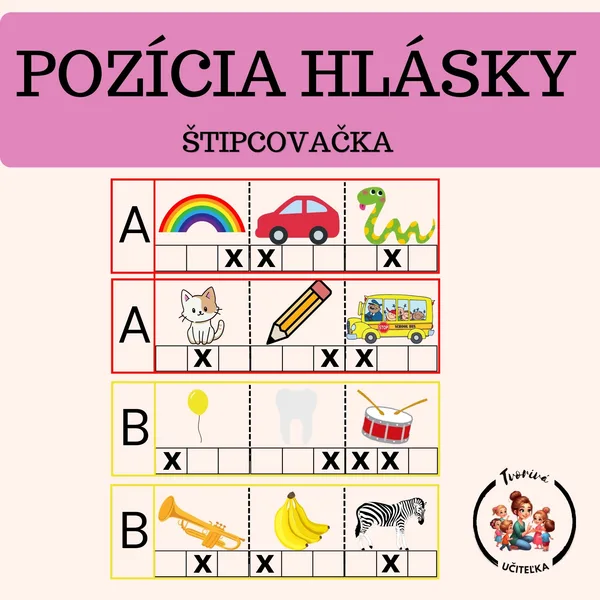 Štipcovačka - Pozícia hlásky