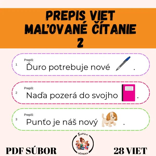 Prepis viet - Maľované čítanie 2