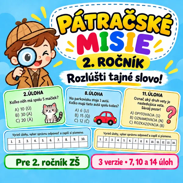 Pátračská misia pre 2. ročník !