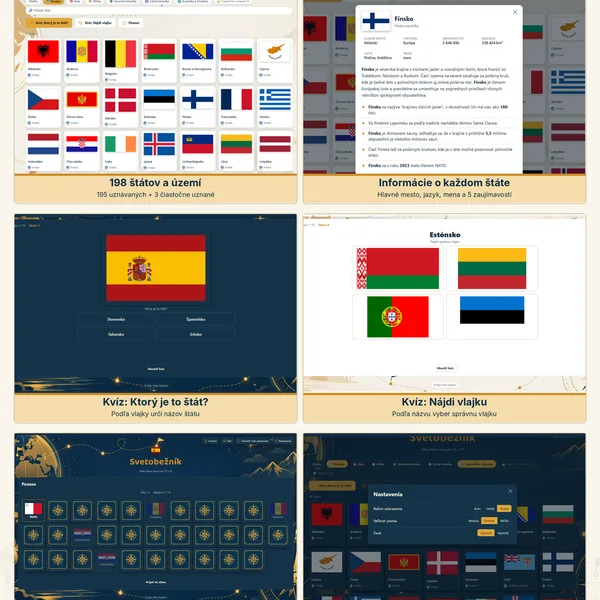 SVETOBEŽNÍK — atlas vlajok a štátov sveta pre vašu triedu