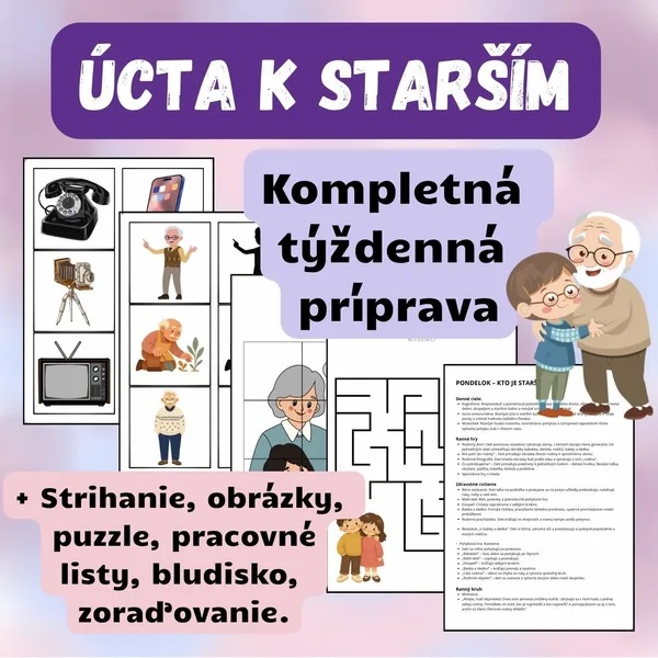 Mesiac úcty k starším - týždenný plán