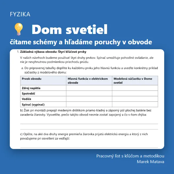 💡 Dom svetiel – čítame schémy a hľadáme poruchy v obvode