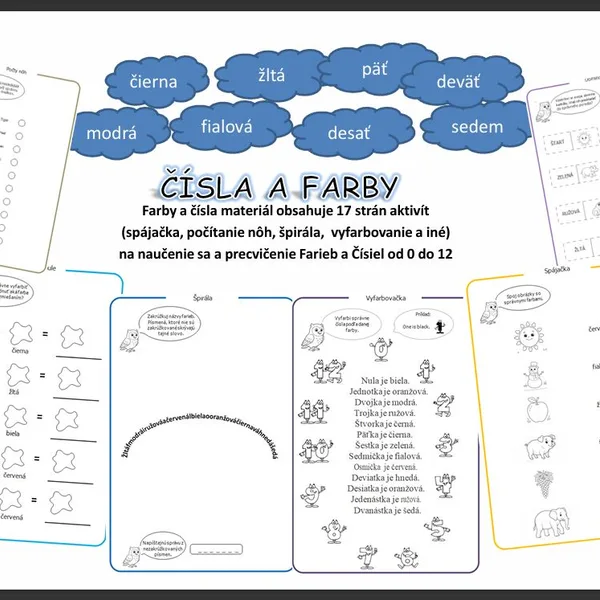 Čísla a Farby