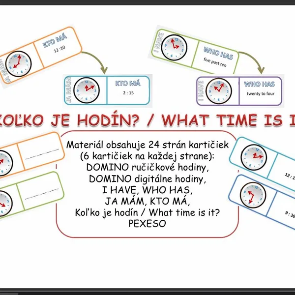Koľko je hodín? (slovensko-anglická verzia)