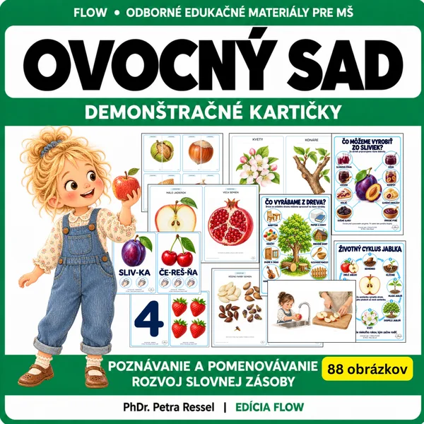 Ovocný sad - demonštračné kartičky