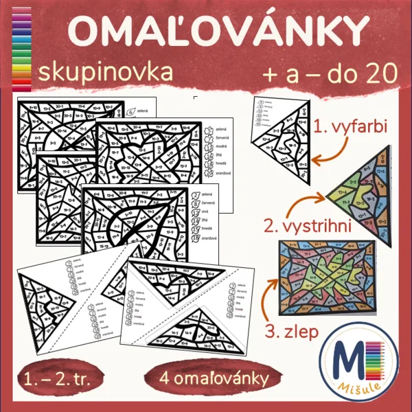 OMAĽOVÁNKY DO 20 - skupinová práca