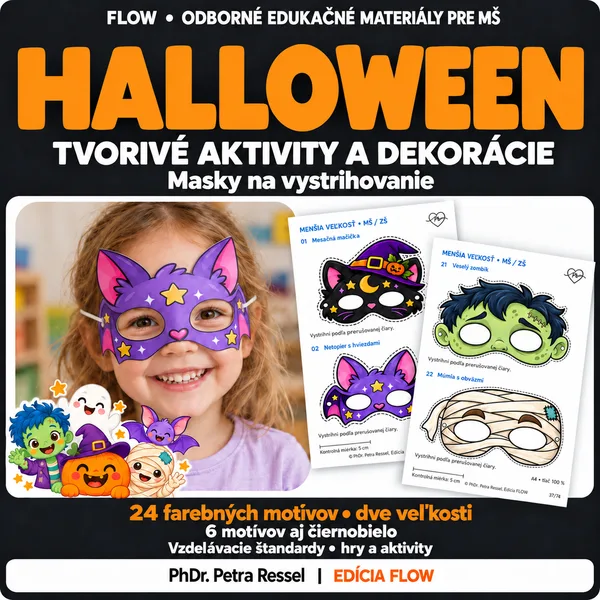 Halloweenske masky - tvorivé aktivity s prípravou a plánmi