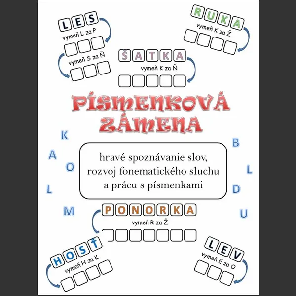 Písmenková zámena - hravé spoznávanie slov