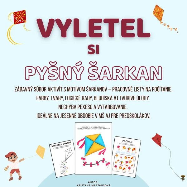 Vyletel si pyšný šarkan - Súbor hravých jesenných aktivít 🍂🪁