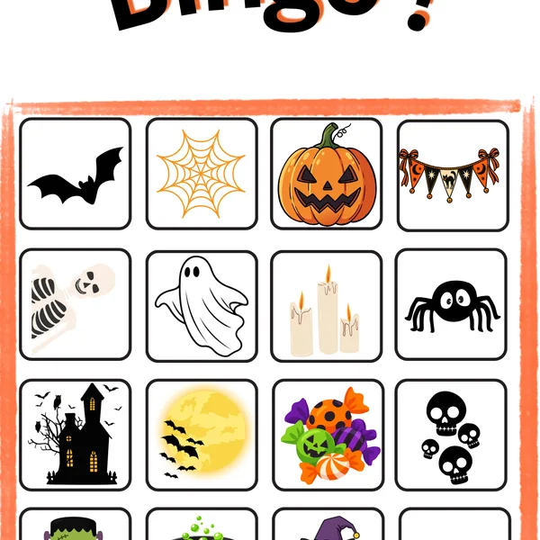 HALLOWEENSKE BINGO PRE DETI 👻 | 20 HRACÍCH KARIET + LOSOVACIE KARTIČKY