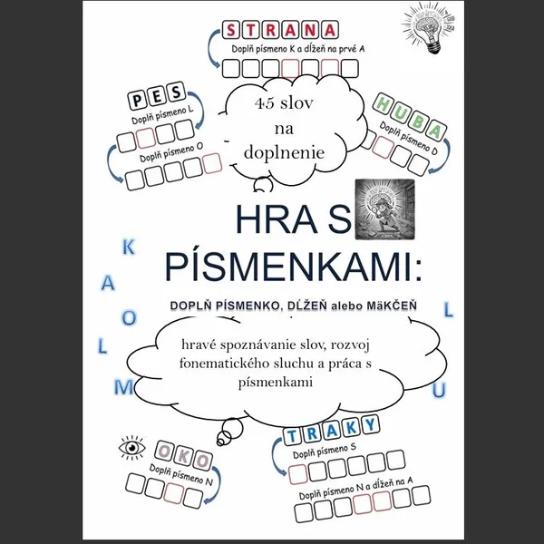 Hra s písmenkami - Hravé spoznávanie slov