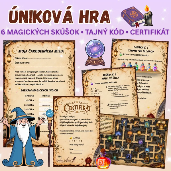 Únik z čarodejníckej školy – úniková hra