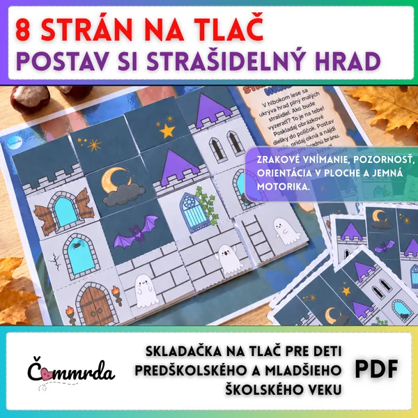 Postav si strašidelný hrad – skladačka pre deti