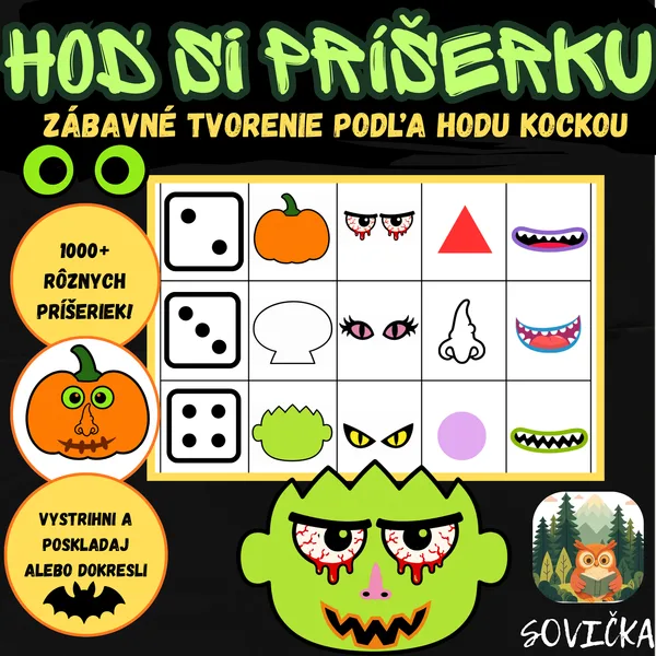 🎲 HOĎ SI PRÍŠERKU! 👾 | KREATÍVNE SKLADANIE A DOKRESĽOVANIE PODĽA HODU KOCKOU