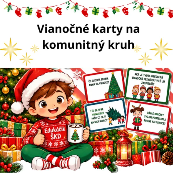 🎄 VIANOČNÉ KARTY – POĎME SA POROZPRÁVAŤ O VIANOCIACH! 🎁