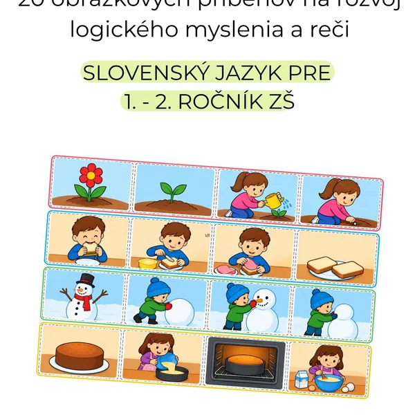 POSKLADAJ PRÍBEH – 20 obrázkových príbehov