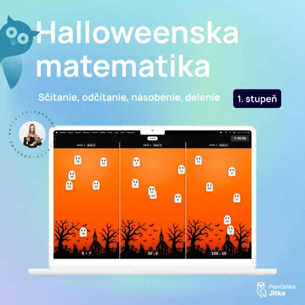 Halloweenska matematika – interaktívna hra