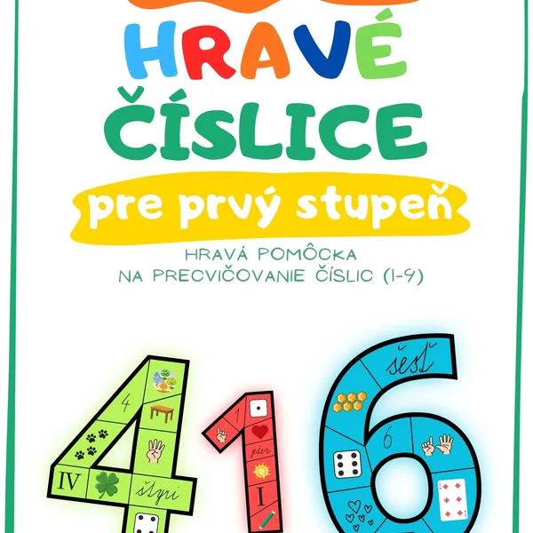 Hravé číslice 1 – 9: Vystrihni, poskladaj a nalep.
