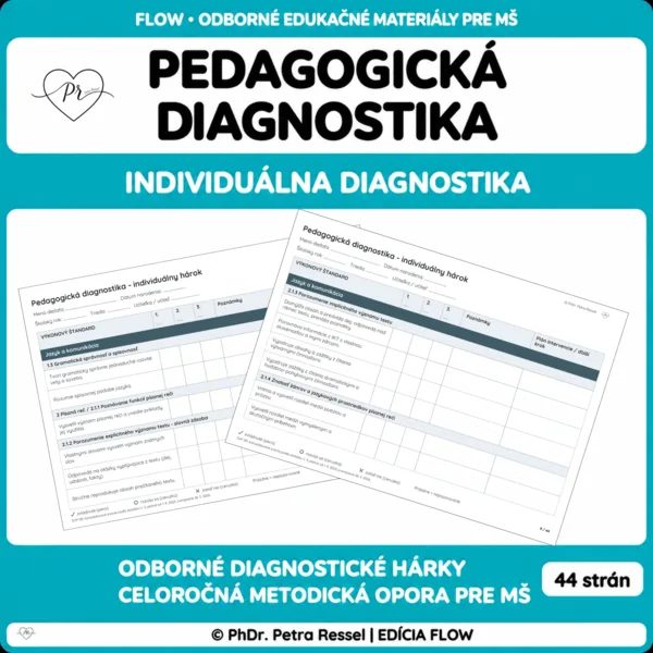 Pedagogická diagnostika pre MŠ – individuálna diagnostika dieťaťa (E-book)