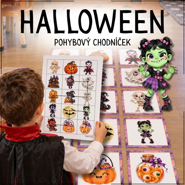 Halloween – Pohybový chodníček 🎃