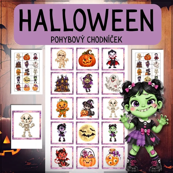 Halloween – Pohybový chodníček 🎃