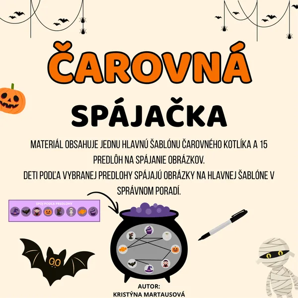 Čarovný kotlík - Spájanie obrázkov podľa predlohy 🧙♀️✨