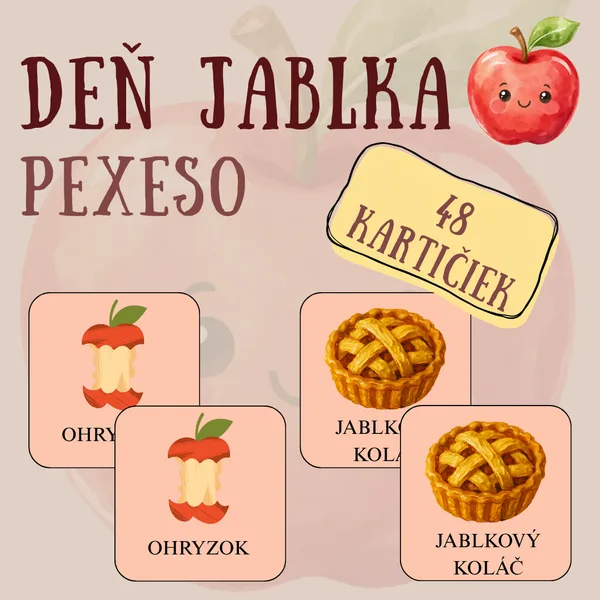 🍎PEXESO – Deň jablka🍎